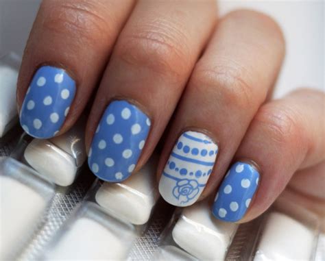 art blue cute nail art nail polish image 217522 on
