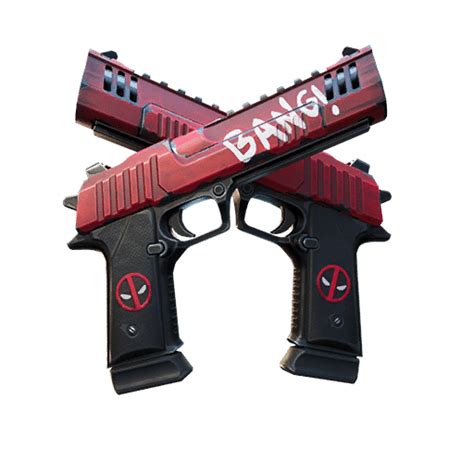 deadpool fortnite skin style dual pistols poi leaked fortnite insider