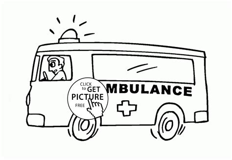 emergency vehicle coloring page  kids transportation coloring pages