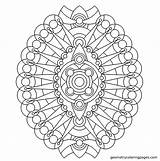 Coloring Mandala Pages Adult Geometric Pattern Choose Board Colouring Color sketch template