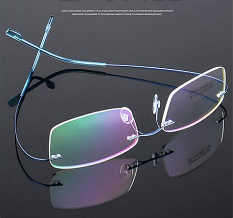 2020 uvlaik rimless titanium eyeglasses frames women men flexible