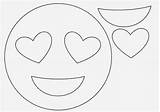 Emoji Heart Coloring Eyes Sheets Molde Emojis Pages Template sketch template