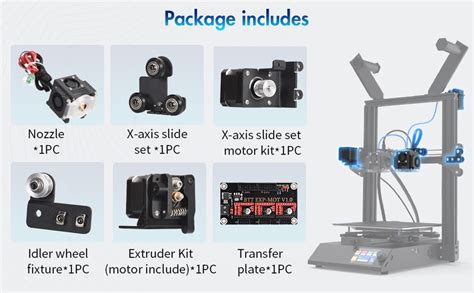 amazoncom biqu  idex upgrade kit  extruder kit nozzle transfer plated printer