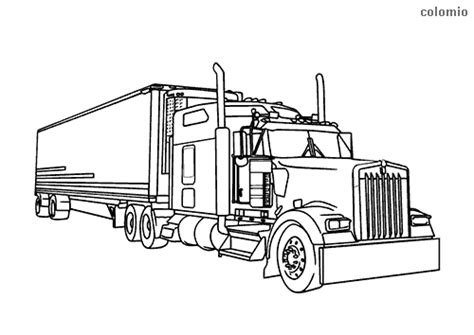 trucks coloring pages  printable truck coloring sheets