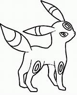 Umbreon Pokemon Coloring Pages Espeon Eevee Greninja Fire Line Drawing Pikachu Color Type Printable Colouring Reshiram Sheets Print Coloriage Kids sketch template