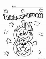 Coloring Halloween Pages Trick Treat Printable Pumpkins Print Kids Pumpkin Designs Bats Printabel Visit Sheets Total Views Freekidscoloringpage sketch template