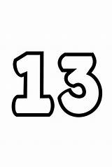 13 Number Bubble Printable Letters sketch template