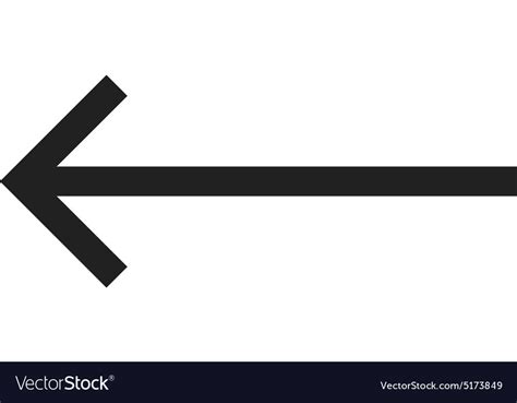 left arrow royalty  vector image vectorstock