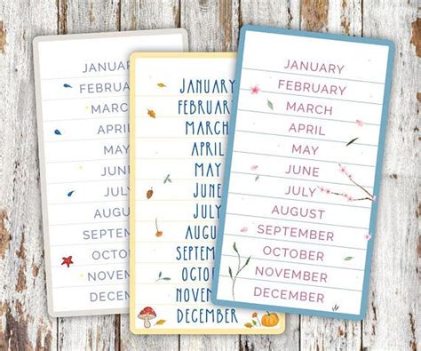 months   year educational chart printable months printable