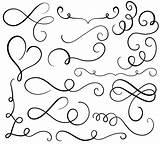 Calligraphy Flourish Vector Whorls Decorative Illustration Vintage Vecteezy Eps10 sketch template