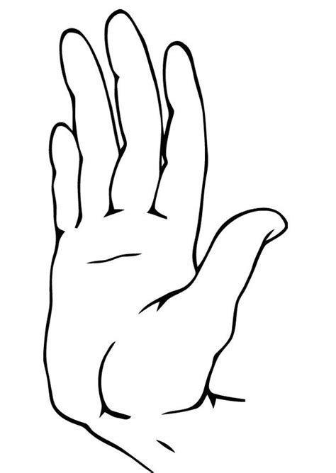 coloring page hand  printable coloring pages img