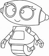 Coloring Robot Pages Kids Rob Robots Book Simple Sweet Colour Colouring sketch template