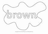 Brown Splats Colouring Pages Colour Activity sketch template