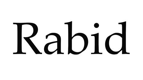 pronounce rabid youtube