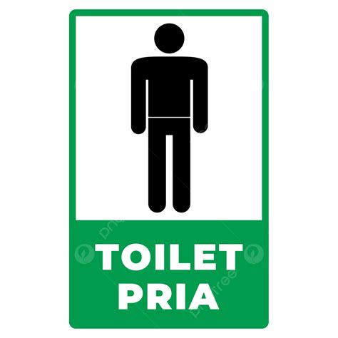 Gambar Tanda Toilet Png Gratis Toilet Pria Tanda Toilet Tanda Png