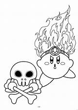 Coloring Pages Kirby Printable Kids Fire Crafts sketch template