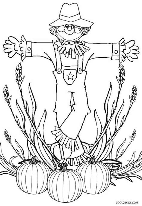 printable scarecrow coloring pages  kids coloring books halloween