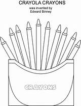 Crayons Crayon Crayola sketch template