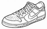 Nike Drawing Dunk Sneakers Shoes Shoe Flickr Getdrawings Collection sketch template