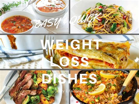 easy quick weight loss dishes healthy food recipe daily life dose