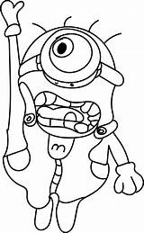 Minion Minions Wecoloringpage Tweezers Fireman Fighter Golfer Despicable sketch template