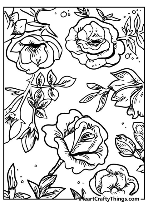 colouring book pictures  flowers  flower site