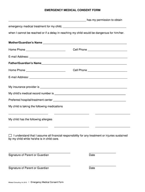 medical consent    form fill   sign printable