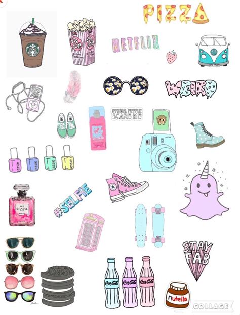 indie aesthetic stickers printable madedesigns shop aesthetic