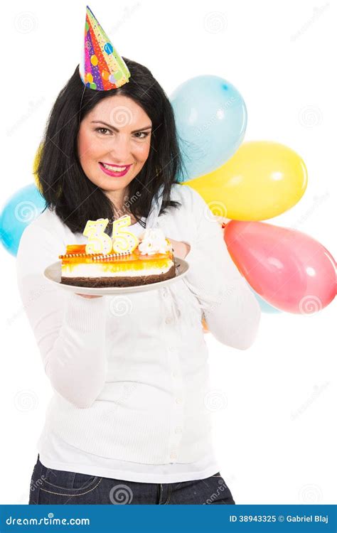 happy woman birthday stock image image  party excited