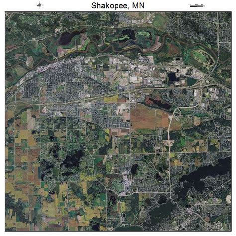 aerial photography map  shakopee mn minnesota
