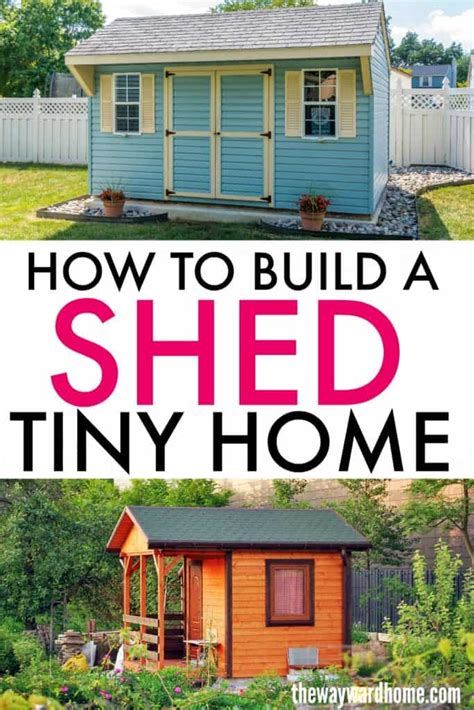 turn  shed   tiny house  wayward home