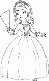 Sofia Princess Coloring Pages First Sophia Disney Choose Board Mermaid sketch template