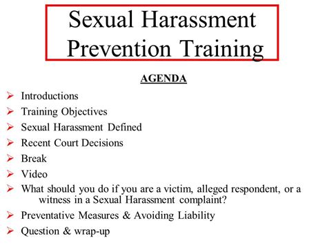 sexual harassment trial transcript