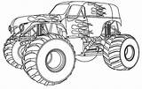 Coloring Monster Truck Pages Print sketch template