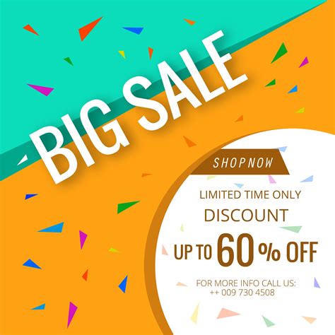 big sale banner beautiful colorful poster template background  vector art  vecteezy
