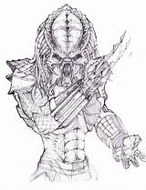 Predator Alien Xenomorph Depredador Aliens Brilliant Face Tricot sketch template