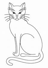 Cat Coloring Scary Pages Getcolorings sketch template