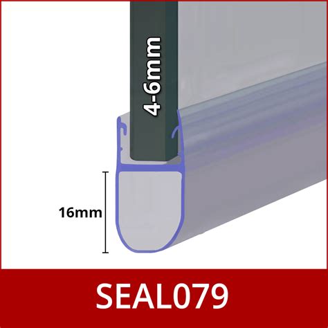 Shower Seal Strip 4 To 12mm Glass Up To 50mm Gap Bath Screen Door