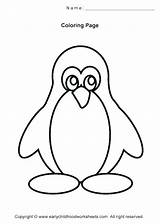 Coloring Pages Penguin Simple Kids Easy Printable Outline Color Basic Penguins Cartoon Emperor Drawing Chinstrap Getcolorings Getdrawings Car Amazing Cute sketch template