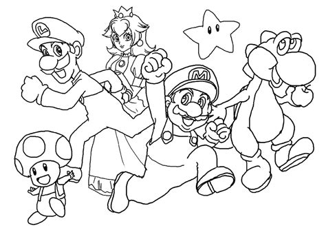 print  amazing coloring page super mario brothers