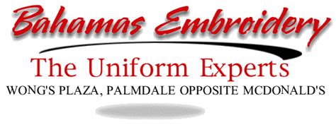 bahamas embroidery uniforms  uniform experts