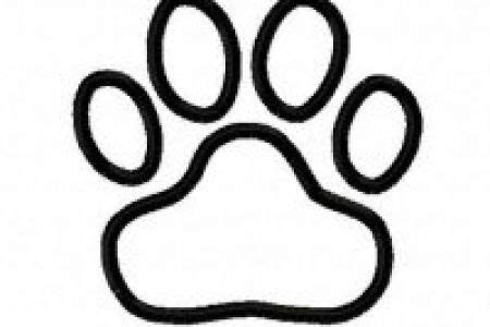 tiger paw clipart black  white    clipartmag
