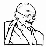 Gandhi Mahatma Colorare Disegni Jayanti Famosi Thecolor Giochiecolori Luther Fabio sketch template
