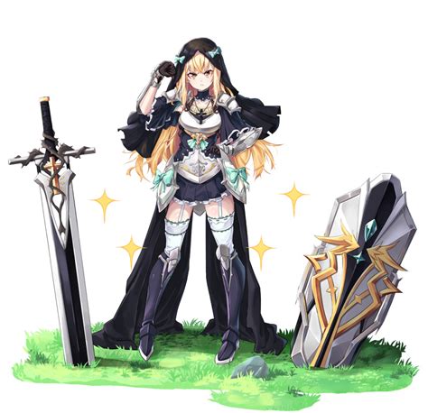 Safebooru 1girl Absurdres Armor Armored Boots Blonde Hair Boots