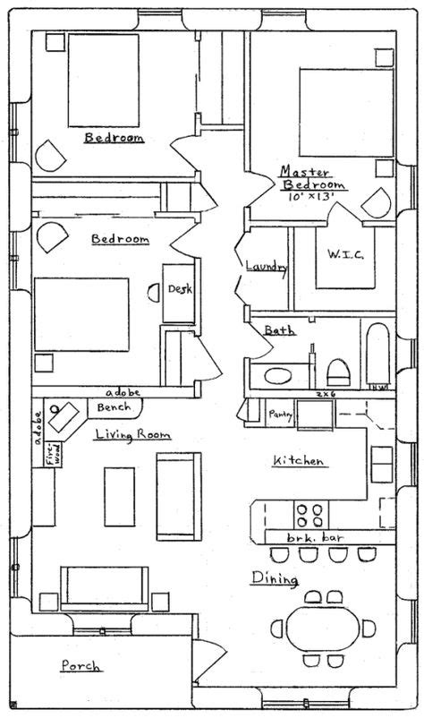 traditional  grid house home map design house plans