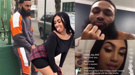 Queen Naija And Clarence Nyc Instagram Live Talking Nasty