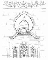 Masjid sketch template