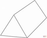 Triangular Prism Clipart Coloring Pages Drawing Printable Through sketch template