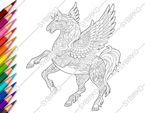 horse coloring pages  adults   horse coloring pages