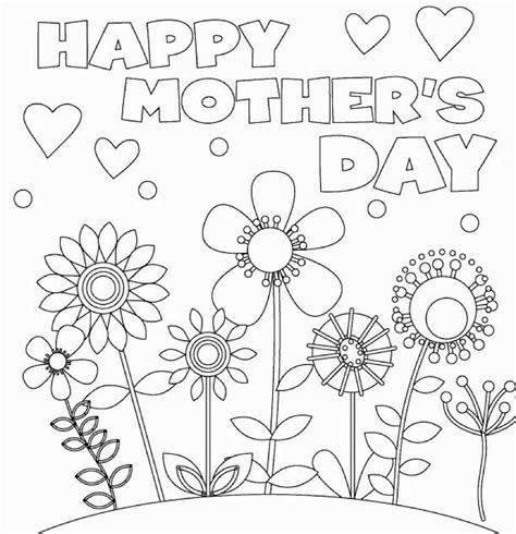 mothers day coloring page mothers day coloring pages printable